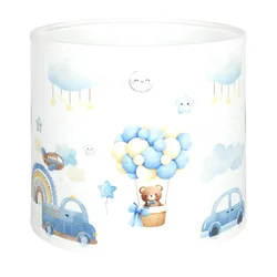 Brilagi - Univerzalni abažur BOBO E27 prečnika 15 cm bela/plava/medvedići