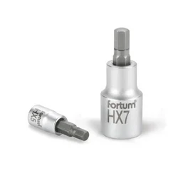 Fortum Vtična glava (4701606) Allen key socket, 1/4, HX 6, L 38mm, CrV/S2
