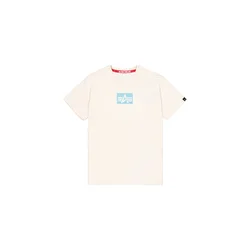 ALPHA INDUSTRIES Majica nebeško modra/bela