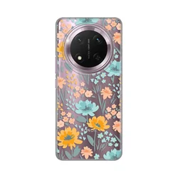 Silikonska maska za Honor Magic 7 Lite Print Skin Lovely Flowers