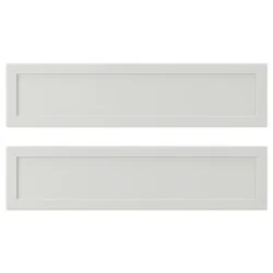 ASPUDDEN Front fioke, svetlosiva, 40x10 cm