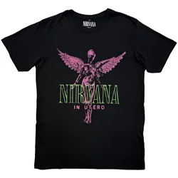 Nirvana In Utero Purple Angel Carbon Black L Majica