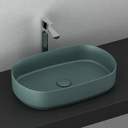 Infinity nadgradni lavabo 55cm petrol green