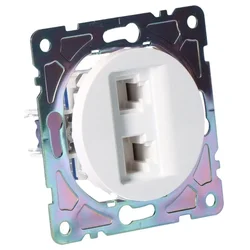 IN Vtičnica RJ45/RJ11, bela, BETA