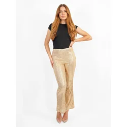 Jaded Rose Ženske pantalone Nas, Zlatne boje