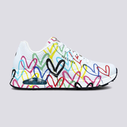 Skechers Ženske patike Uno Spread The Love, Bele