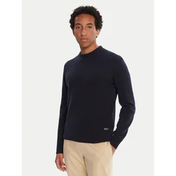 Barbour Pulover Patch Crew MKN0584NY91 Mornarsko modra Regular Fit