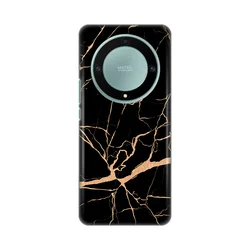 Silikonska maska za Honor Magic 5 Lite All Black Print crna