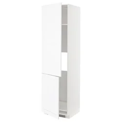 METOD Vis.elem.frižider/zamrz s 2vrata, bela Enköping/bela im. drveta, 60x60x220 cm