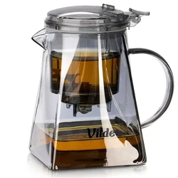shumee Steklen vrč s sprožilcem za čaj 730 ml