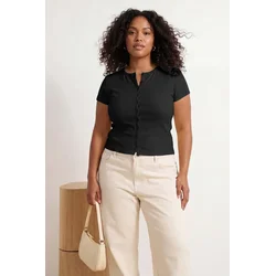 Trendyol Curve Ženska bluza Tbbss26Af00092, Crna