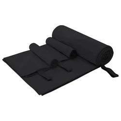 Set sportskih ručnika 3 pcs Crna Polyester i Polyamid