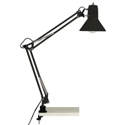 Brilliant - Stona lampa sa stezaljkom HOBBY 1xE27/40W/230V crna