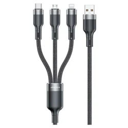 Awei AWEI CL-975 3V1 KABEL ZA IPHONE ANDROID TELEFONE 65W USB-C NA LIGHTNING
