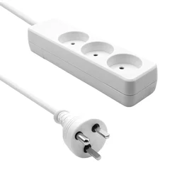 shumee ProXtend danski podaljšek, 3 vtičnice, 10 m, bel, K3-KIT10W