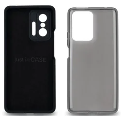 JUST IN CASE Set dve maske za telefon Mi 11T/11T pro 128GB Extra case MIX PLUS crna i siva