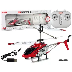 SYMA S107H 2.4G daljinsko voden helikopter, rdeč
