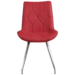 STOLICA crvena, boja nerđajućeg čelika metal, tekstil