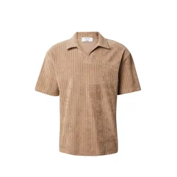 DAN FOX APPAREL Majica Leif  temno bež