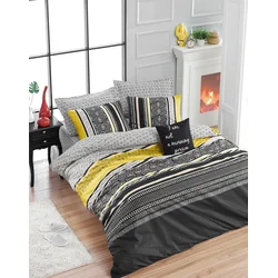 L`ESSENTIEL MAISON Ranforce posteljina (200x220) Formas - Yellow