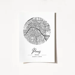 Wallity Poster France Paris-2068, 50x70 cm