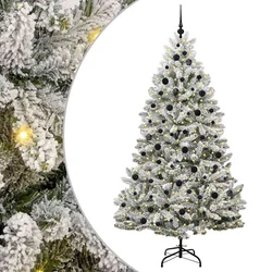 Umjetno božićno drvce Zelena i bijela 210 cm PVC i metal