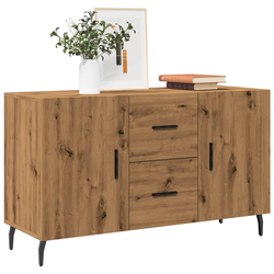 Komoda smeđa boja hrasta 100 x 36 x 60 cm od konstruiranog drva