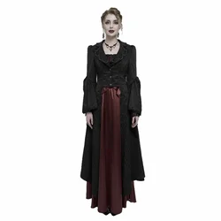 Ženski plašč DEVIL FASHION - Gothic Flared Sleeved Beaded Long - ECT012