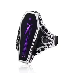 Prstan Purple Coffin - SS8-501R