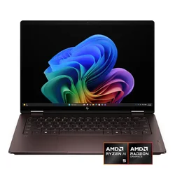 HP - OmniBook X Flip 2-in-1 - 14 2K OLED Touchscreen Laptop - AMD Ryzen AI 5 430 (2026) - 16GB Memory - 512GB SSD - Copilot+ - Deep Espresso
