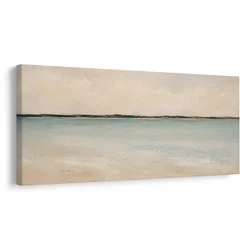 Slika abstrakten horizont nad svetlo vodo - 200x100