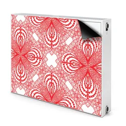 tulup.si Pokrov radiatorja Rdeča čipka 110x60 cm