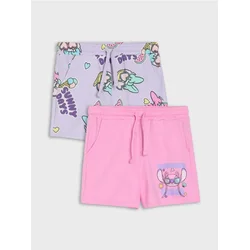 Sinsay - Pamučne kratke pantalone sa printom 2 pack Stitch and Daisy - šareno