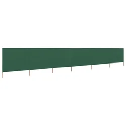 Vjetrobran sa 6 panela od tkanine 800 x 80 cm zeleni