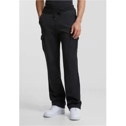 Sweatpants Heavy Straight Leg Cargo Black