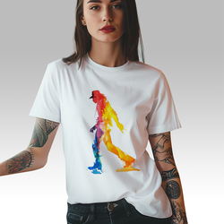 Premium Ženska majica Michael Jackson Šljas 180, Bela