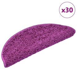 Prostirke za stepenice 30 kom 65x21x4 cm ljubičaste poluokrugle velike
