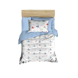 Lessential Maison PH165 Plavo-Beli Set za Bebi Krevetac