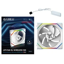 Lian Li UNI FAN SL Wireless 120 ventilator, 12 cm, bela