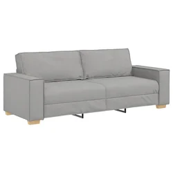 Vidaxl Trosed kavč sive barve 220x78x84 cm blago