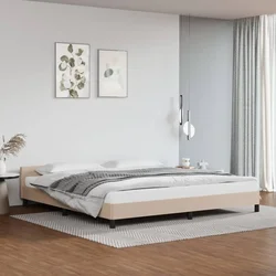 Okvir za krevet s uzglavljem bez madraca cappuccina 200x200 cm