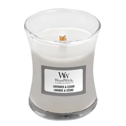 Woodwick Dišeča vaza za sveče Lavender & Cedar 85 g