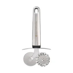 Double-wheeled pastry cutter, stainless steel, 16 cm - MasterClass