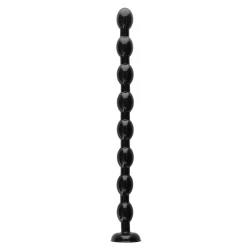 Ouch! Ass Snake Beaded Dildo Black 50cm