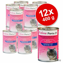 Feline Porta 21 ekonomično pakiranje 12 x 400g - Tuna sa surimijem