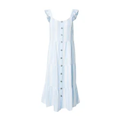 VERO MODA Obleka VMLINN svetlo modra/bela