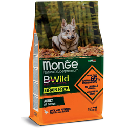 Monge BWild Grain Free Dog All Breeds Adult Duck With Potatoes - 12 kg