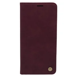 Maska za telefon LEATHER RETRO FLIP za Xiaomi Redmi 10 2022, Bordo