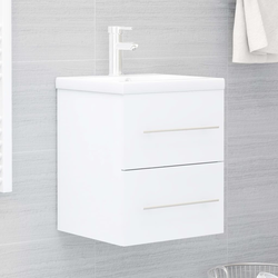 Ormarić za umivaonik bijeli 41 x 38,5 x 48 cm konstruirano drvo