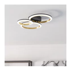 Eglo 901224 - LED prigušiva stropna svetiljka CALLIERA LED/20W/230V crna/zlatna